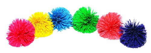 Sportime 1449451 Rub-R-String Ball Set, 9 cm, Assorted Color (Pack of 6)