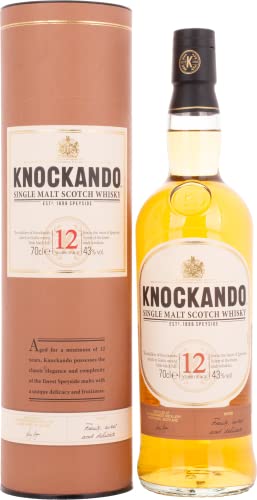 Knockando Whisky escocés puro de malta de Speyside - 0.7 L
