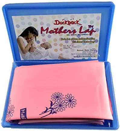 Duckback Soft Pure Rubber Printed Waterproof Mattress Protector Cot Sheet for Single Size Bed (Pink , 90 cm x 90 cm) Pack of 1