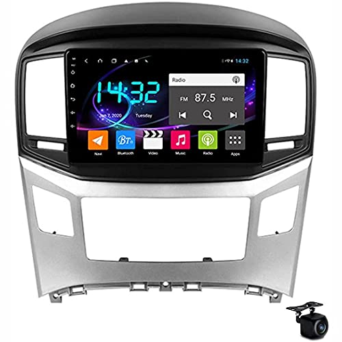 Auto Stereo Android 10.0 Radio Für Hyundai H1 2015-2018 GPS Navigation 9 '' IPS Touch Screen 2 DIN Multimedia Video Player FM Receiver Mit 4G 5G WiFi SWC RDS Carplay VIIPOO,M100s Cover