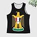 Coat of Arms of The United Arab Republic Mens Tank Top Gym Muscle Tee Sleeveless Sports Bodybuilder T-Shirt Beach 4XL