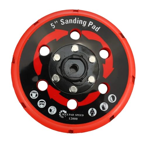 ZVHZQEMMT Backing Plate for Dual Action Polisher DA Polisher Backing Plate Back Holder 5 Inch 125mm Lucky