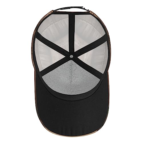 Casquette queue de cheval KoNsev taille unique au style imprimé bois rustique - 7