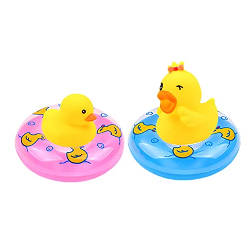 6 Pack - Gogo Mini Swim Ring, Summer Fun Swimming Pool Float Raft Lifebuoy For Rubber Ducks, Barbie Dolls Bath Tube #TOP2
