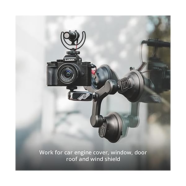 PGYTECH Kamera Saugnapfhalterung Triple Cup, Stativ Saugnapf für DJI Action 2/Gopro/DJI OSMO Pocket 2/OSMO Pocket/OSMO… – Bild 7