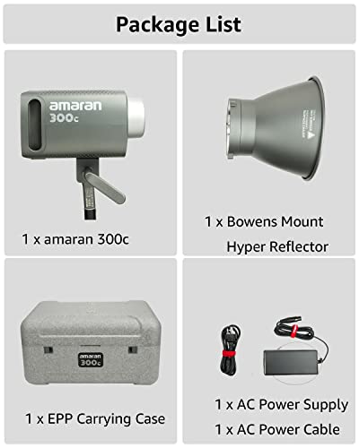Image of amaran 300c Charcoal RGB Studio Light,LED Video Light RGB Key Light