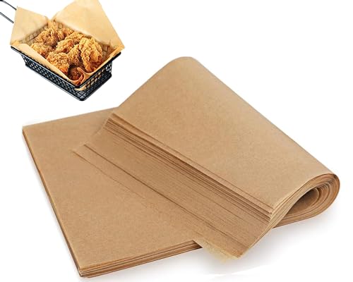 WchoeSS 100 fogli di carta oleata, 20 x 30 cm, carta da forno, impermeabile, per alimenti, per pizza, barbecue, biscotti