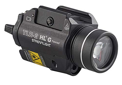 Streamlight 69265 Tlr-2 Hl G High Lumen Rail Mounted Tactical Light With Green Aiming Laser With 2 Cr123A Lithium Batteries, Box, Black #TOP2