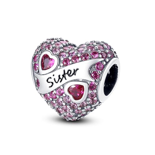 YIXUAN Sisters Charms 925 Silve Charms fits Pandora Bracelets Necklace Birthday Christmas Jewelry Gifts For Women