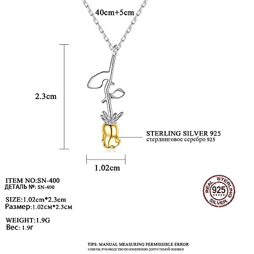 Collier fleur rose pour femmes, le cadeau idéal et romantique