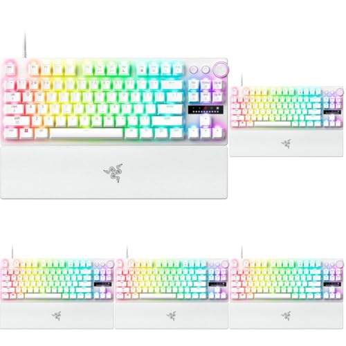 Image of Razer Huntsman V3 Pro TKL 8KHz Esports Gaming Keyboard, White (Pack of 5)