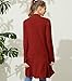 URBANCLEO Womens Basic Hi-Lo Open Front Long Cardigan,Awtl037_burgundy,X-Large