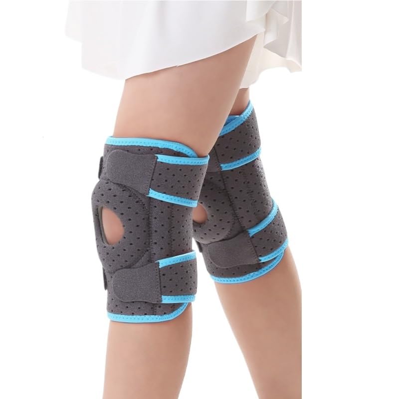 Exercise, protection Sports Knee Pads Special Thickened Sports Sleeves Street Dance Sports Yoga Protective Gear for Fitness, cycling, running, playing football(Blue)