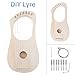 OriGlam Lyre Harp 7 String DIY Kit, Make Your Own Bass Wood, Lyres Wood Lyre Harp with String Post Saddle Tuning
