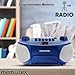 Memorex AM/FM Top Loading Cassette CD Player | Portable Stereo with Programmable Memory | Auxiliary Input, Auto-Stop Deck and LED Display (Blue)