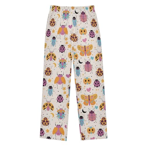 ZZXXB Lovely Cicada Boys Long Pants Soft Trousers Elastic Waist Kids Lounge Bottoms with Pockets S-XL