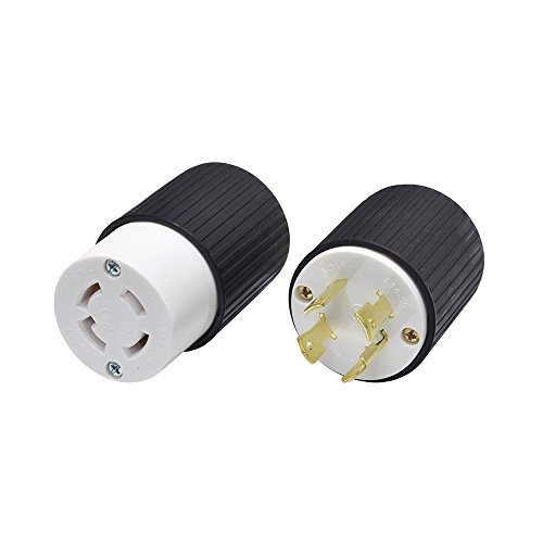 AlveyTech NEMA L1430 Locking Generator Power Cord Connectors (Set of 2