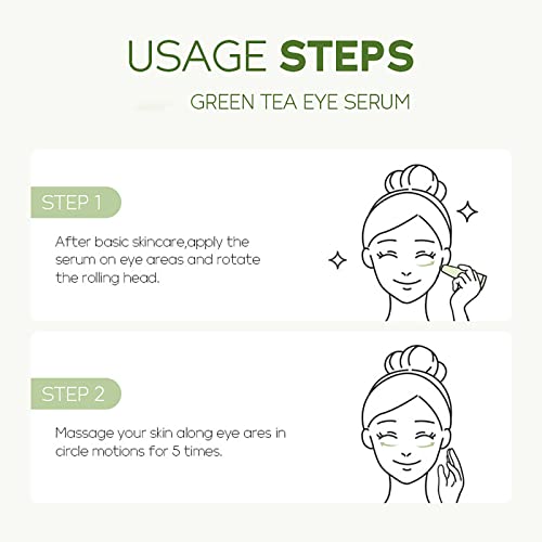 Akary Green Tea Eye Serum And Under Eye Roller Cream thumb #7