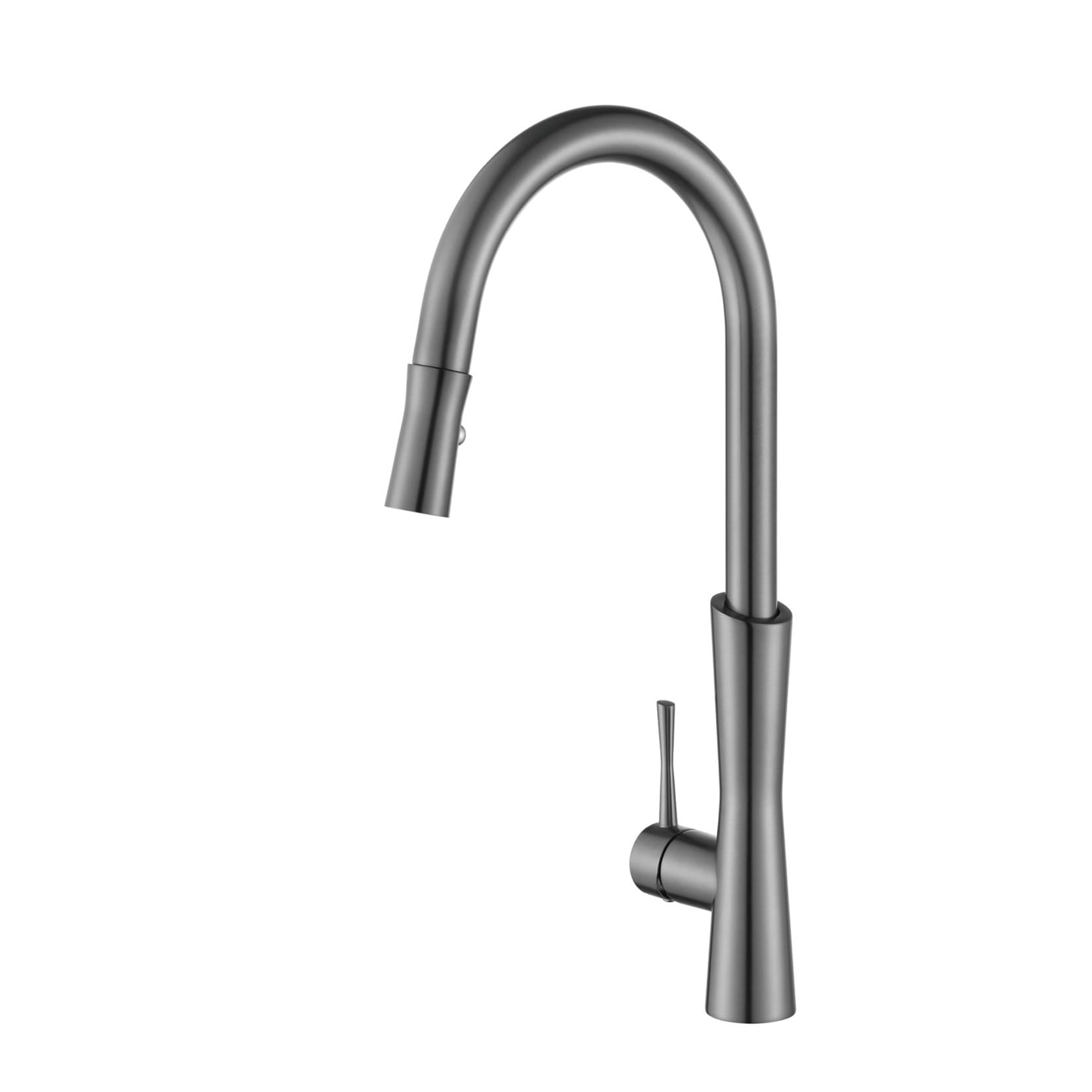 Robinet de cuisine en fonte de cuivre gris brossé mitigeur eau chaude et froide pour évier moderne