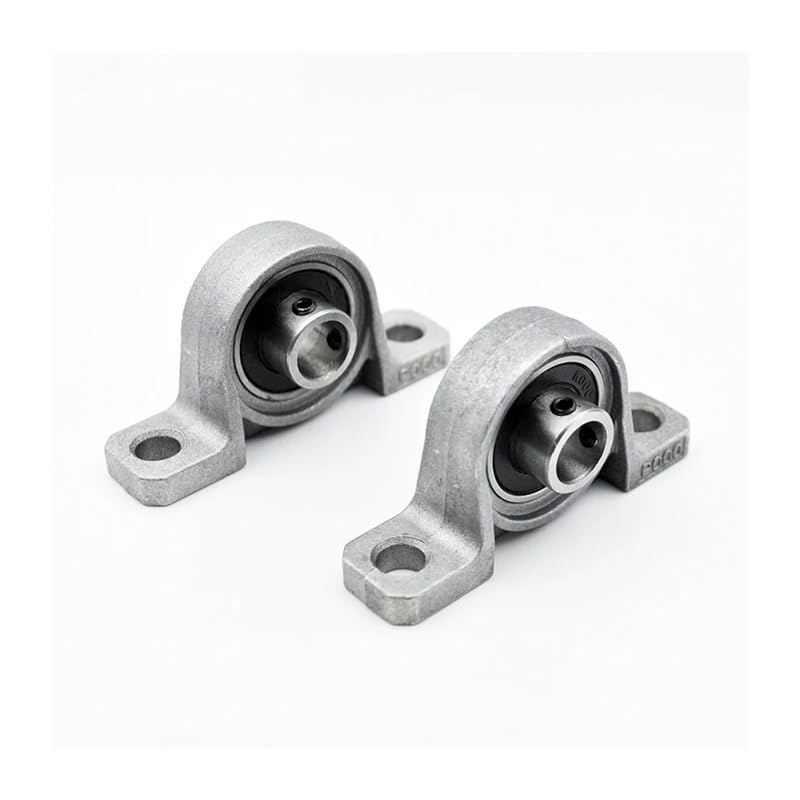 10/2pcs Zinc Alloy Diameter 8mm 10mm 12mm 17mm Bore Ball Bearing Pillow Block Mounted Support KP08 KP000 KP001 kp003 kp005 ITCLEYMDZV(KP005 25mm,One Size)