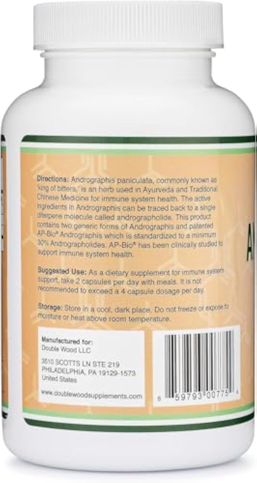Andrographis Capsules Max 1000mg, 120 Count
