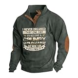 Angebote Des Tages Heute Pullover Herren Rollkragenpullover Sweatshirt 2024 Winter Pullover Herren Warm Langarmshirt Sweaters Bequem Hoodie Lässig Oberteile Strickjacke Herren(#E Dark Green,S)