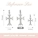 Buyongwant Double Cross Necklace Y2k Irregular Diamond Embedding Trend Hip Hop Fashion Retro Pendant Necklace
