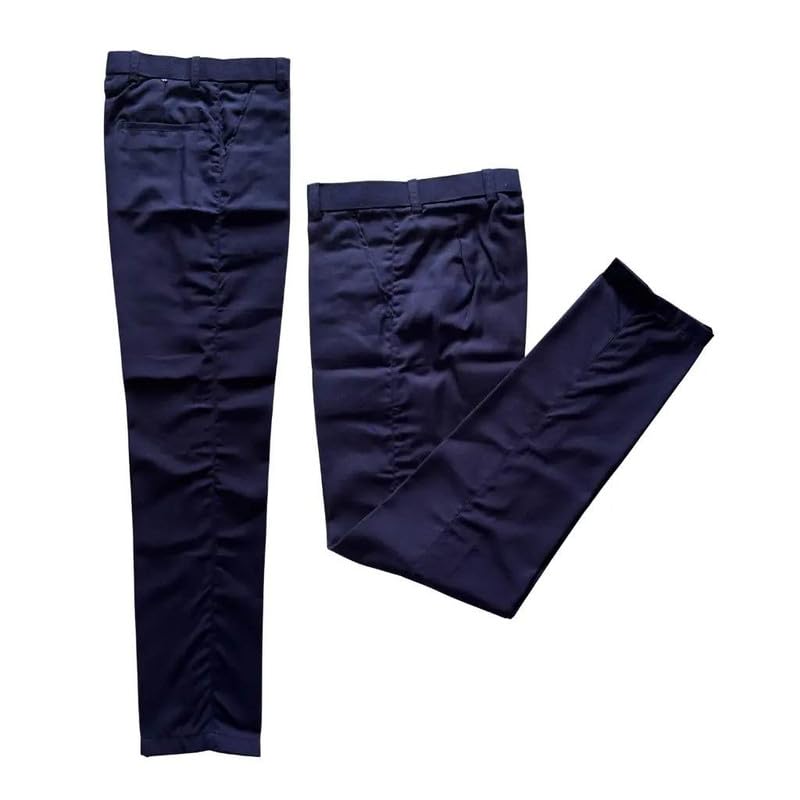 HPCL Salesman Uniform Ink Blue Pant | Polycotton Workwear Trousers 280 GSM Super Trovin Fabric | Regular Fit Durable Office Industrial Uniform Pant for Men-picture-26