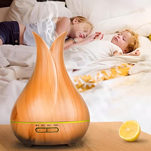 RETOO Humidificador con mando a distancia, Cool Mist Humidificador difusor de aromas para la habitación del bebé vivero, humidificador de aire con luz nocturna para los aceites esenciales. - imagen 4