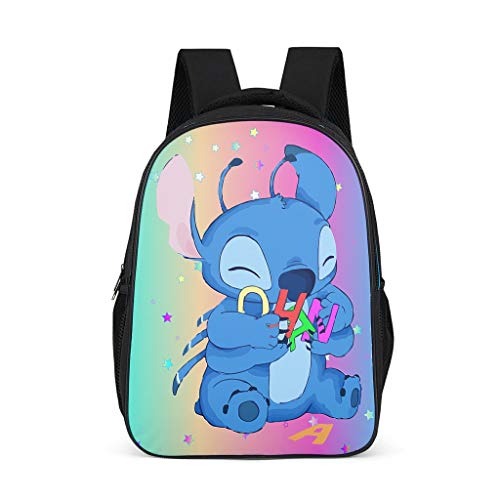 Mochila infantil Anime Cartoon Ohana Stitch  con estilo  para niños  y niñas  3 12