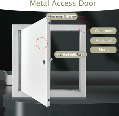 Puerta oculta pintable para plomería que elimina registros feos 4