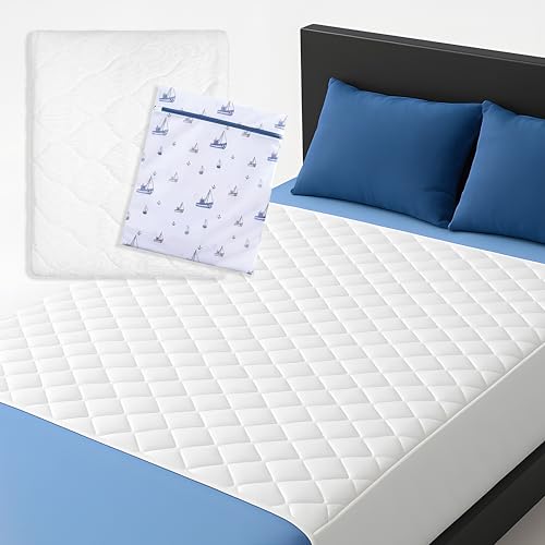 Empapadores Cama Adultos Pack 1 Unidad- Bolsa Lavadora Incluida - Protector de Cama con 5 Capas - Empapador Lavable para Adultos de 80x90cm con alas de 45x90cm y 1 Bolsa Lavadora 50x60cm
