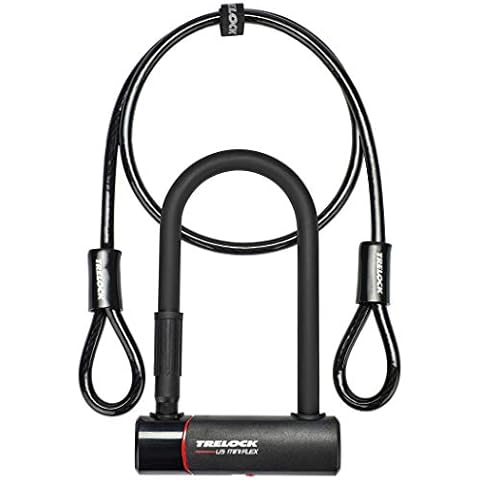 Trelock U5 Mini 180mm Lock and Flex Cable Sold Secure Gold Cover