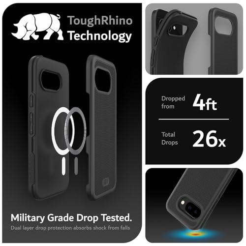 Image of TUDIA MergeGrip Magsafe Compatible for Google Pixel 9a Case - Matte Black