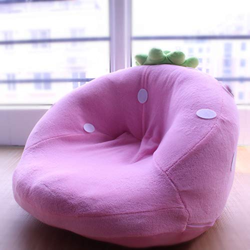 Y&Y Stuffed Kid Bean Bag Chair,Cute Strawberry Lazy Child Sofa Removable Soft Child