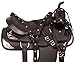 Acerugs Western Horse Saddle Set PAD Headstall REINS Breast Collar TACK Light Weight Synthetic Cordura (Black, 17