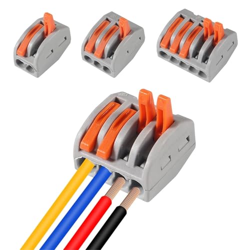 Connecteurs électriques rapides 2/3/5 conducteurs pour réparer vos circuits sans outil