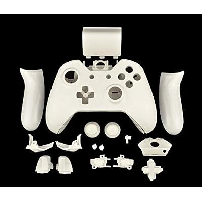 OSTENT Replacement Case Shell & Buttons Kit Compatible for Microsoft Xbox One - Color White
