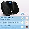 Everlasting Comfort Seat Cushion – Memory Foam Portable Desk Chair Cushion Pad for Office Chair, Car, Travel, Long Sitting, Gaming, Non-Slip Base, Black #1