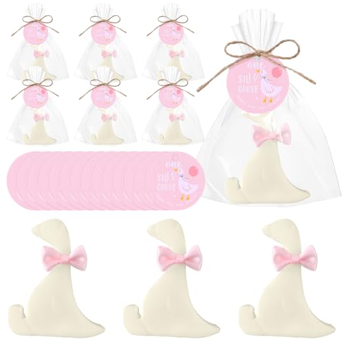 Demissle 20 Sets Goose Party Favors One Silly Goose Soaps, Pink, Cute