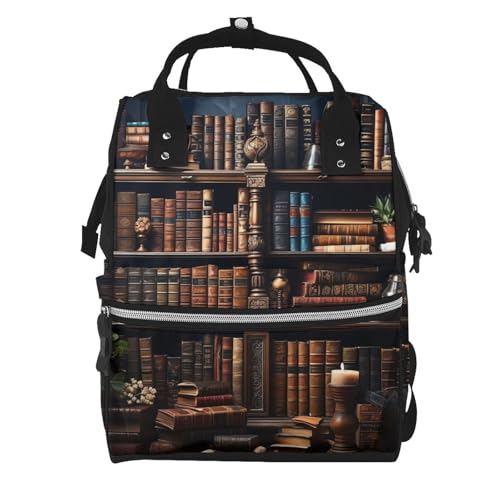Sac à dos à langer grande capacité pour maman avec poches ergonomiques et compartiment livres