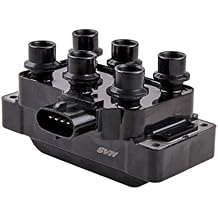 MAS One Ignition Coil Compatible with 1991-2011 Ford E-150 Econoline Explorer Mercury Aerostar Mustang Mystique Ranger Mzda B3000 V6 3.0L 4.0L 4.2L Replacement for DGE446 FD480T Horizontal Connector