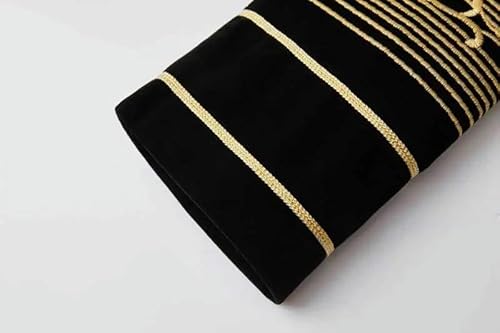 Blazer masculino dourado com bordado floral, lapela e veludo, cardigã masculino para festa de casame