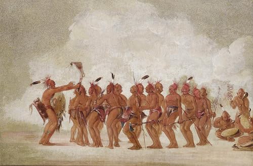 Tableaux peinture sur toile George Catlin art nordique chambre 60x90cm