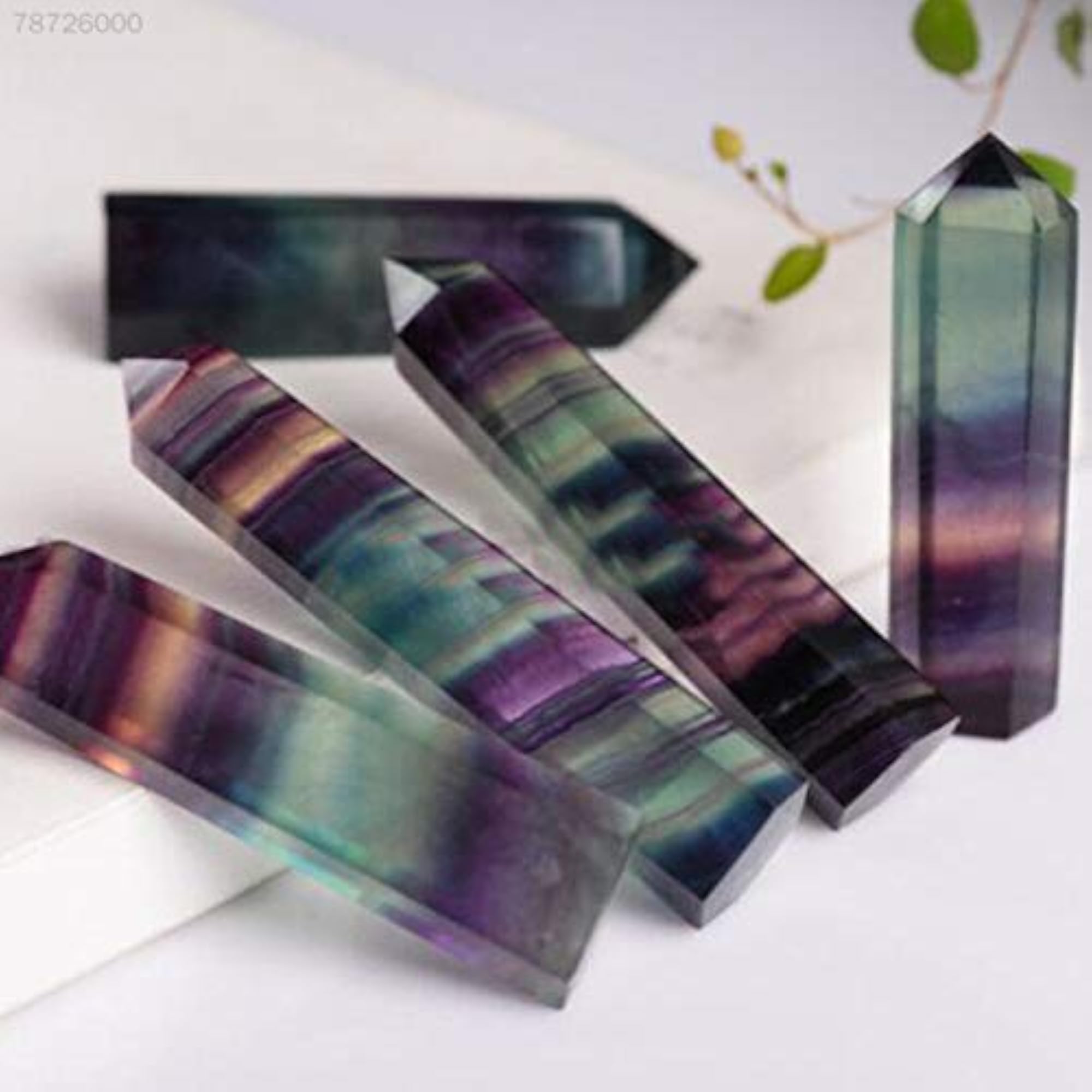 Six Edge Stone Wand Quartz Healing Crystal Column