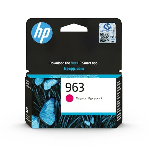 HP 963 3JA24AE, Magenta, Cartucho de Tinta Original, compatible con impresoras de inyección de tinta HP OfficeJet Pro Series 9010, 9020