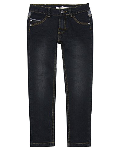 Deux par Deux Boys' Black Denim Pants Play It Like Crockett, Sizes 18M-12