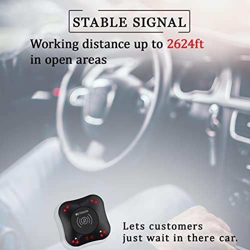 Retekess Td164 Restaurant Pager System,Buzzers For Restaurant Long Range,2624Ft,Touch Screen,Set Keyboard Mute,10 Pagers For Food Truck,Barbecue,Pet Clinic,Store #TOP2