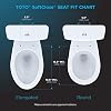 TOTO Guinevere SoftClose Slow Close Elongated Toilet Seat and Lid, Colonial White - SS224#11