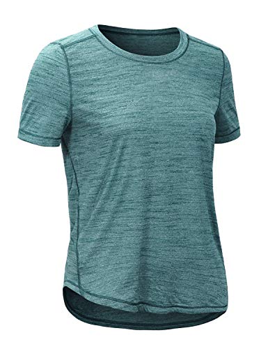 CRZ YOGA Mujer Lightweight Heather Camisa Deportiva de Manga Corta Workout Yoga...